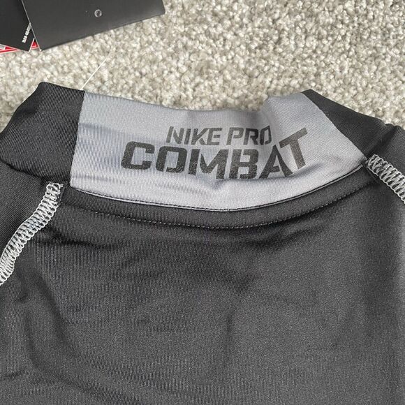 Nike Pro Combat Hyperwarm Shirt Mens Black Dri-Fit Max Base Layer Size Large NEW - Picture 3 of 16